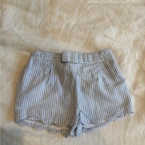 Cyrillus Light Blue Striped Shorts